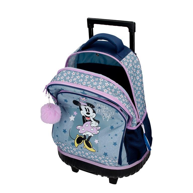 Mochila con ruedas Niña Disney Minnie Style  43 cm Azul