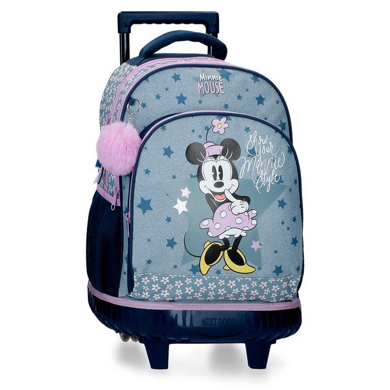 Mochila con ruedas Niña Disney Minnie Style  43 cm Azul