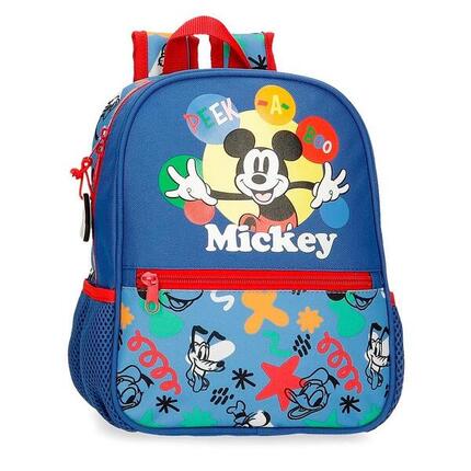 Mochila escolar Niño Disney Mickey Peek a Boo 28 cm Azul