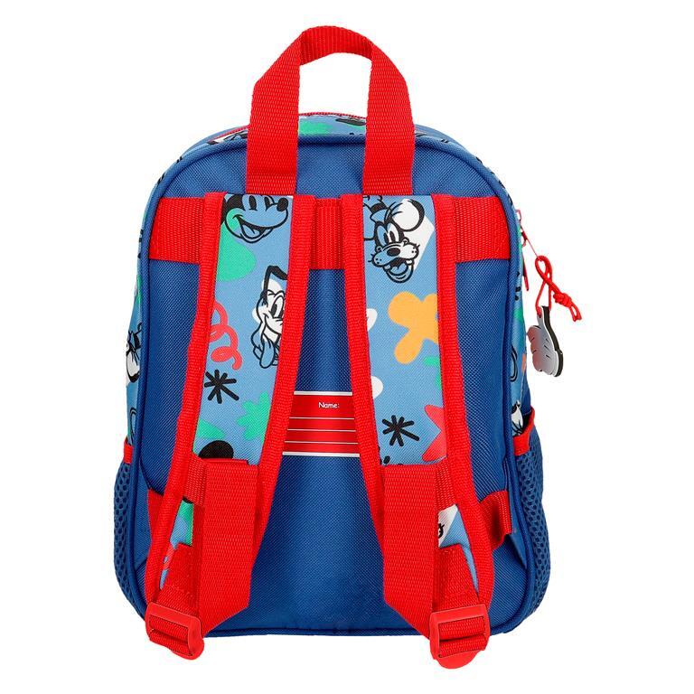 Mochila escolar menino Disney Mickey Peek a Boo 28cm Azul 3/6