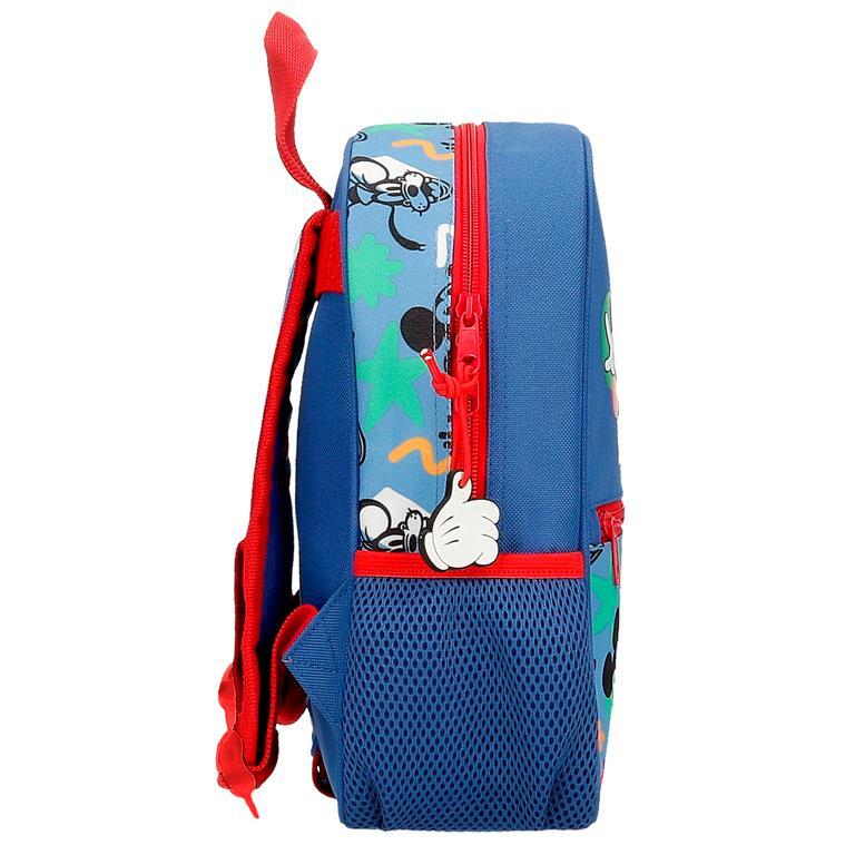 Mochila escolar menino Disney Mickey Peek a Boo 28cm Azul 2/6