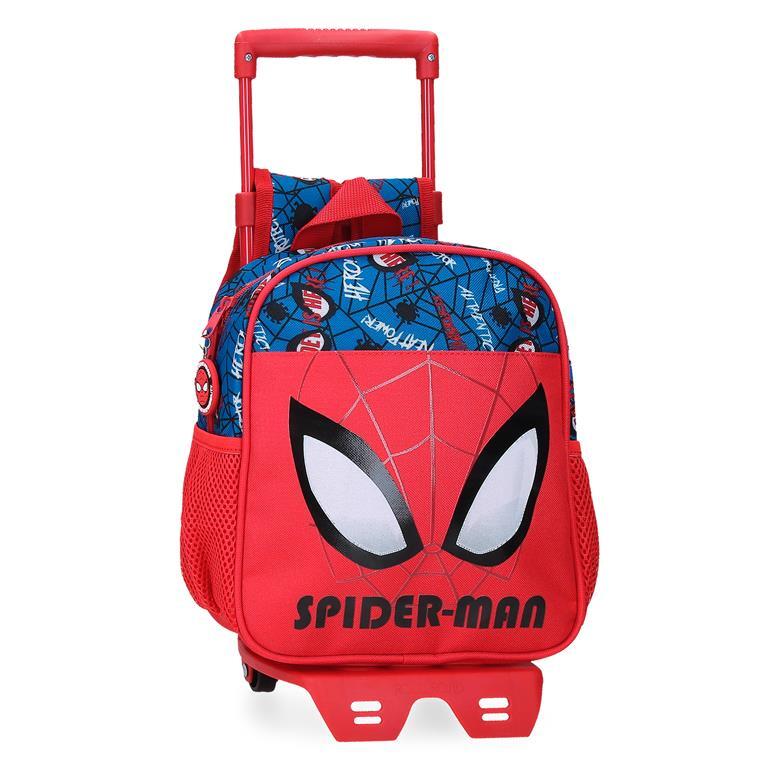 Sac à dos scolaire Garçon Marvel Spiderman Authentic avec chariot 25 cm Rouge 1/6
