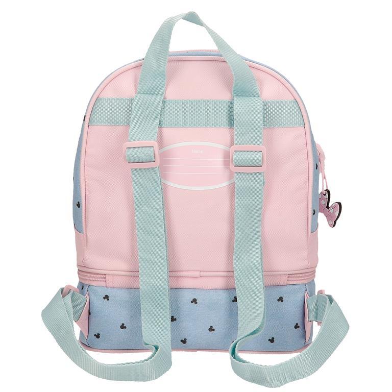 Mochila porta-lanche Menina Disney Minnie American Darling 28cm Azul 3/6