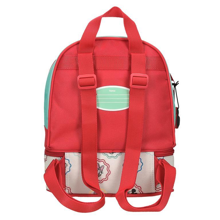 Mochila portamerienda niño Disney Mickey best friends together 28cm verde claro