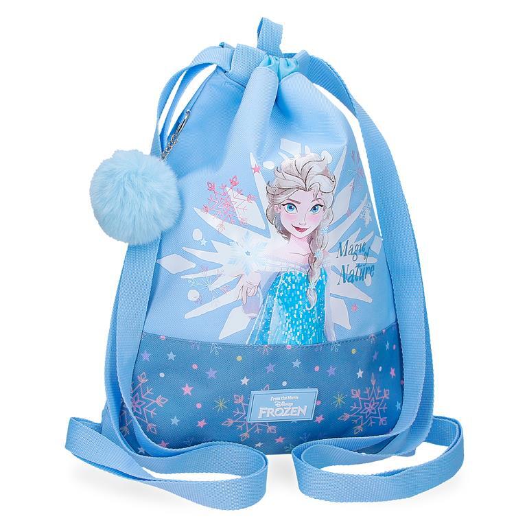 DISNEY Mochila Saco Niña Disney  Frozen Magic ice  40 cm Azul