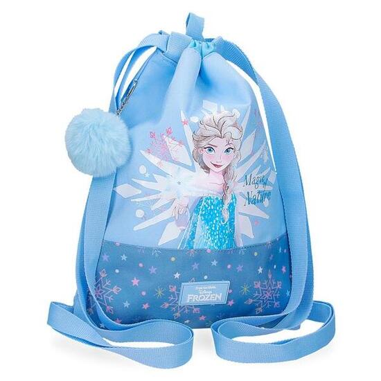 Mochila Saco Niña Disney Frozen Magic ice 40 cm Azul
