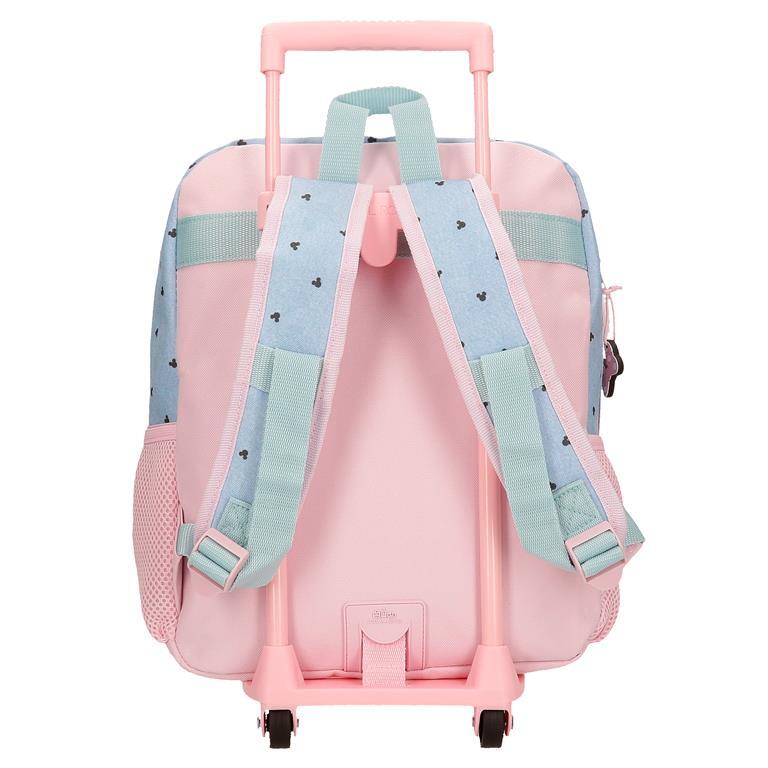 Mochila escolar Niña Disney Minnie American darling con carro  38 cm Azul 3/5