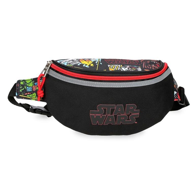 Riñonera Niño Star Wars Galactic Team  13 cm Negro