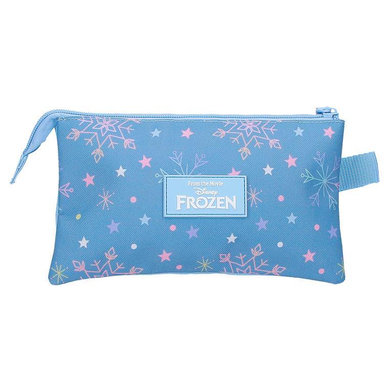 Estojo de três compartimentos menina Disney Frozen Magic Ice 12cm Azul 3/5