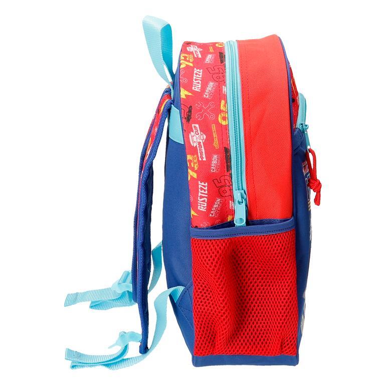 Mochila escolar Niño Disney Cars Lets race  33 cm Rojo