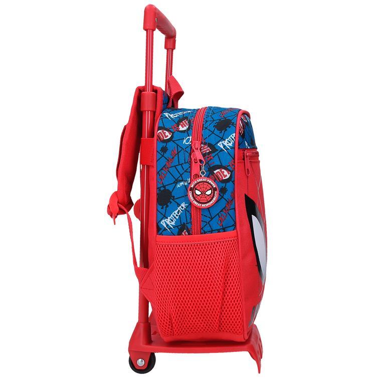 Sac à dos scolaire enfant Marvel Spiderman Authentic avec chariot 28cm Rouge 2/6