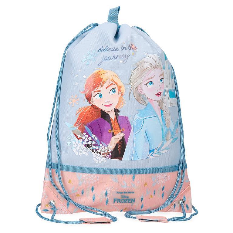 Mochila Saco Niña Disney Frozen Believe in the journey  40 cm Azul