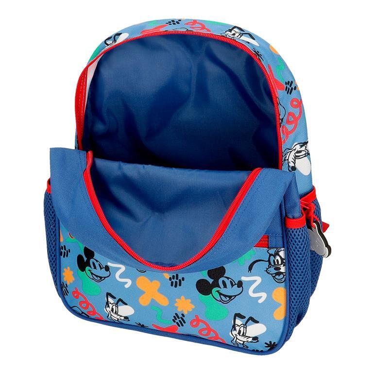 Mochila escolar Niño Disney Mickey Peek a Boo  33 cm Azul