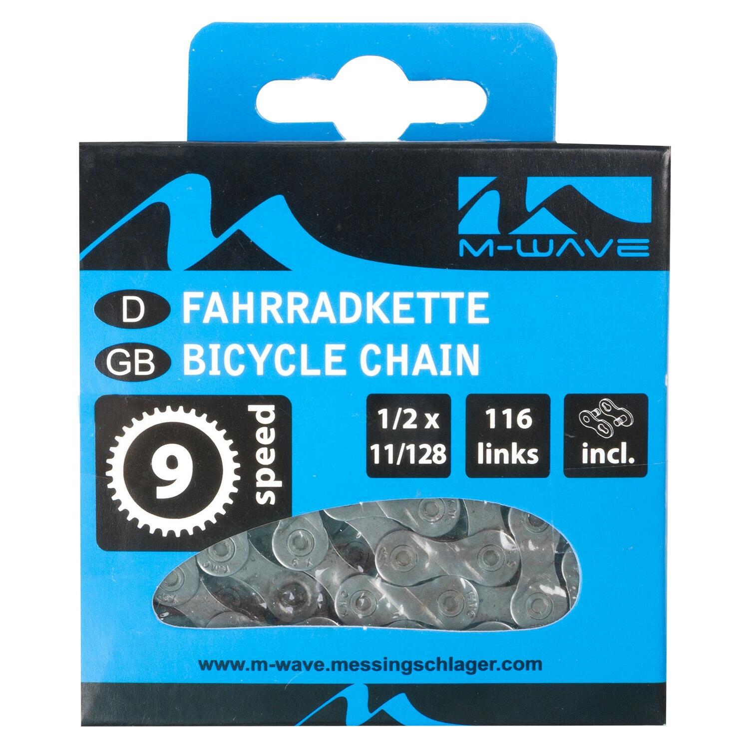 Chaîne de vélo 9 vitesses - 116 maillons 2/4