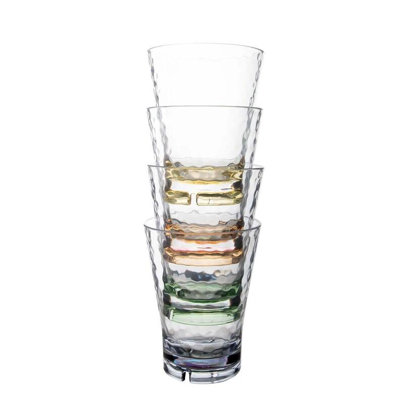 Bo-Camp - Pastel collection - Vaso - Arbois - 350 ml - 4 Piezas