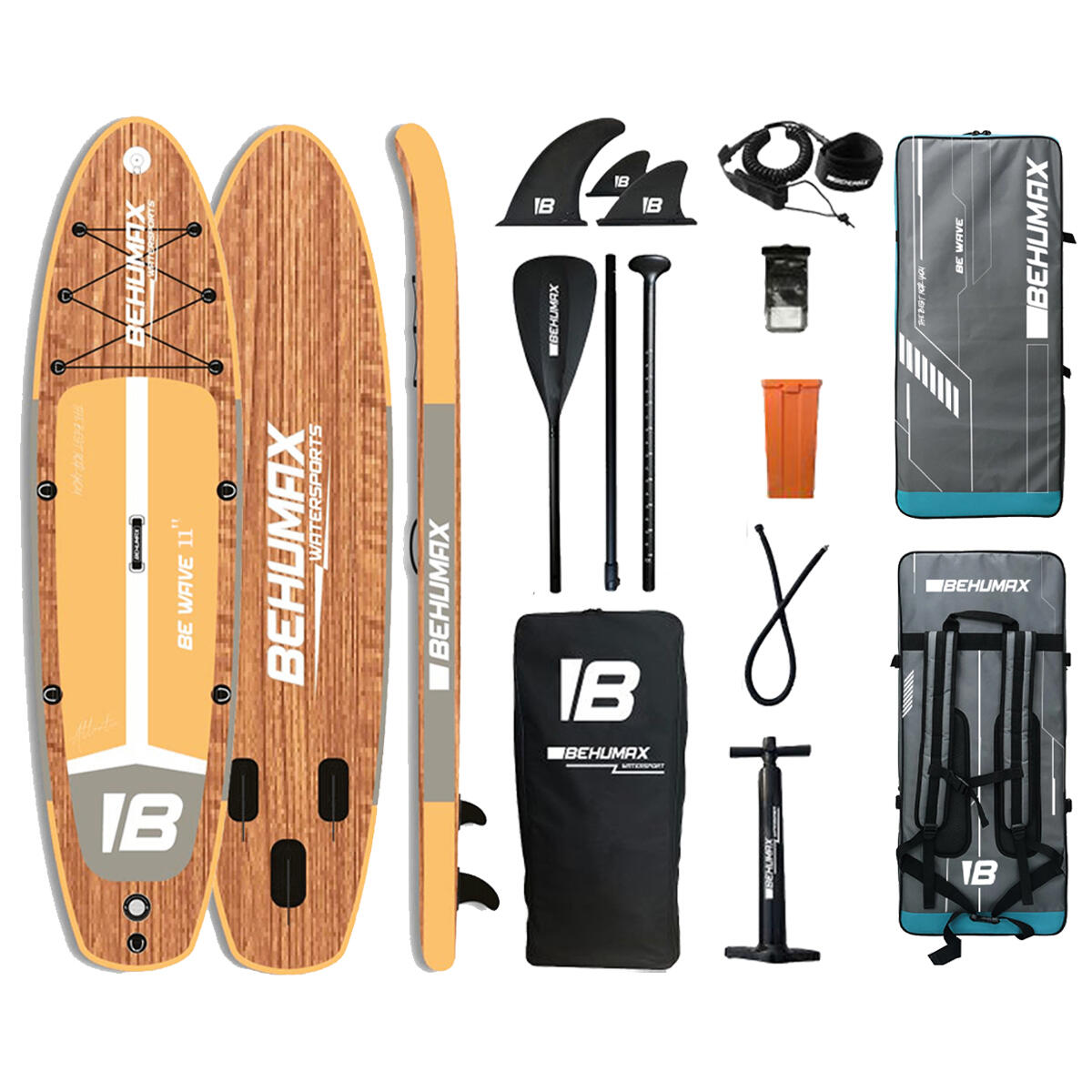 BEHUMAX Pack Pracnha paddle surf atlantic 11 + Mochila Urban 90L