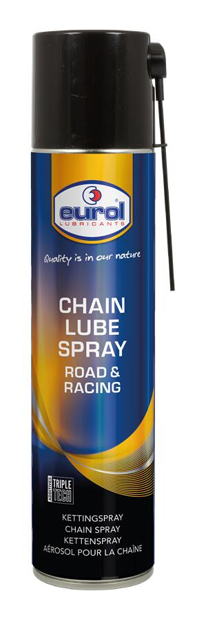 Spray de chaîne Eurol PTFE 400ml pour chaînes à grande vitesse 2/3