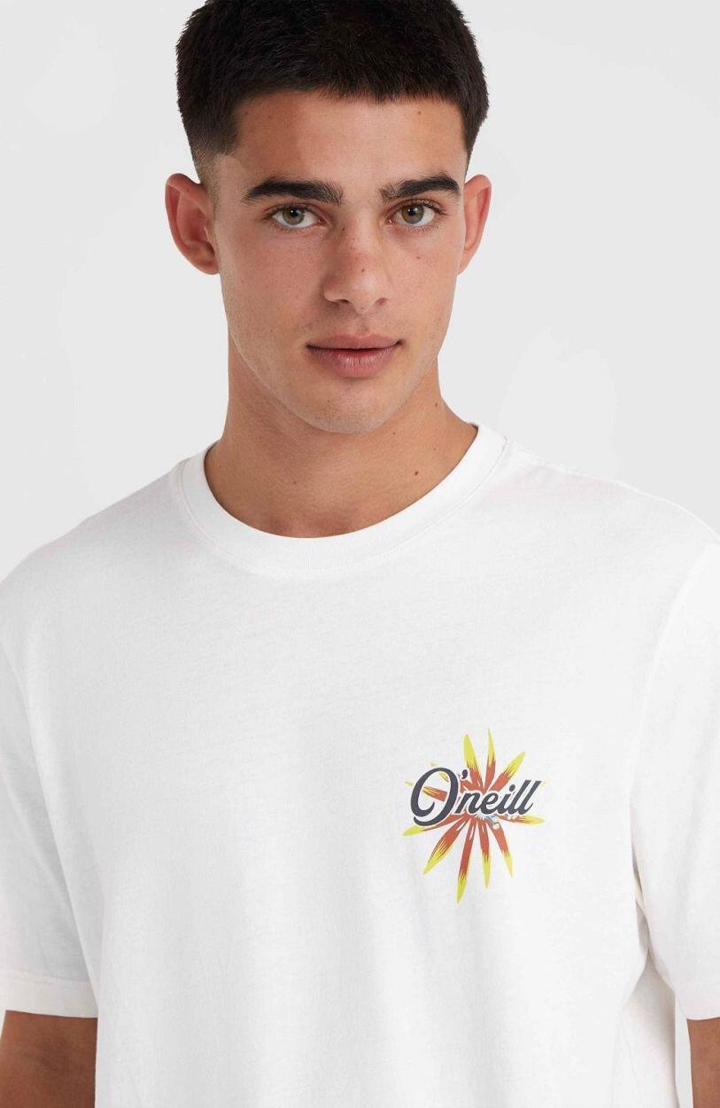 O'NEILL O'neill T-Shirts O'NEILL BEACH GRAPHIC T-SHIRT  Hommes Snow white 4/7