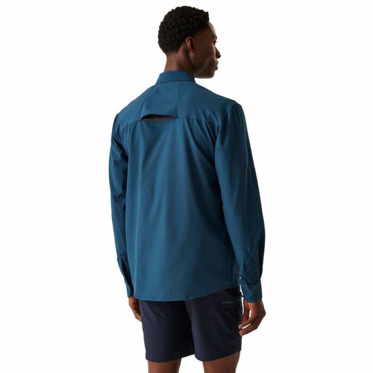 REGATTA Regatta Hemden TravPackAwyLSShrt HEREN MoonLt Denim 2/5