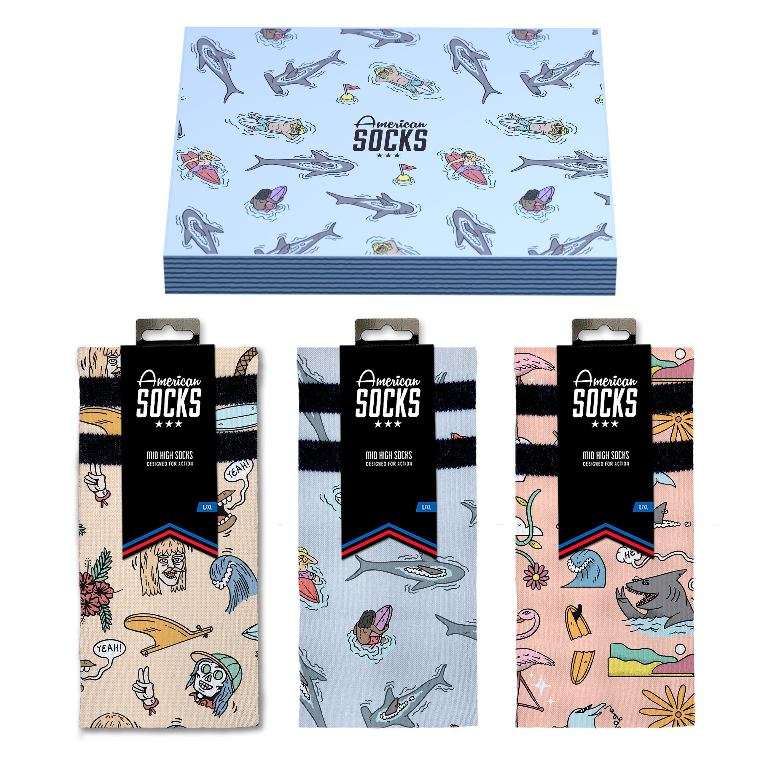 Calcetines Stinky Surfer - Giftbox - American Socks 1/6