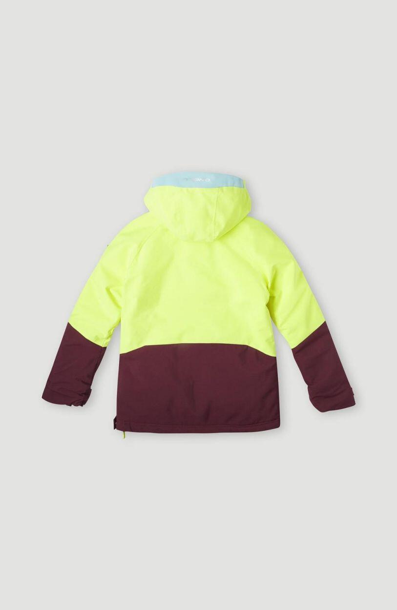 O'NEILL O'neill Jassen ANORAK JACKET GIRLS' Pyranine Yellow Colour Block 2/4