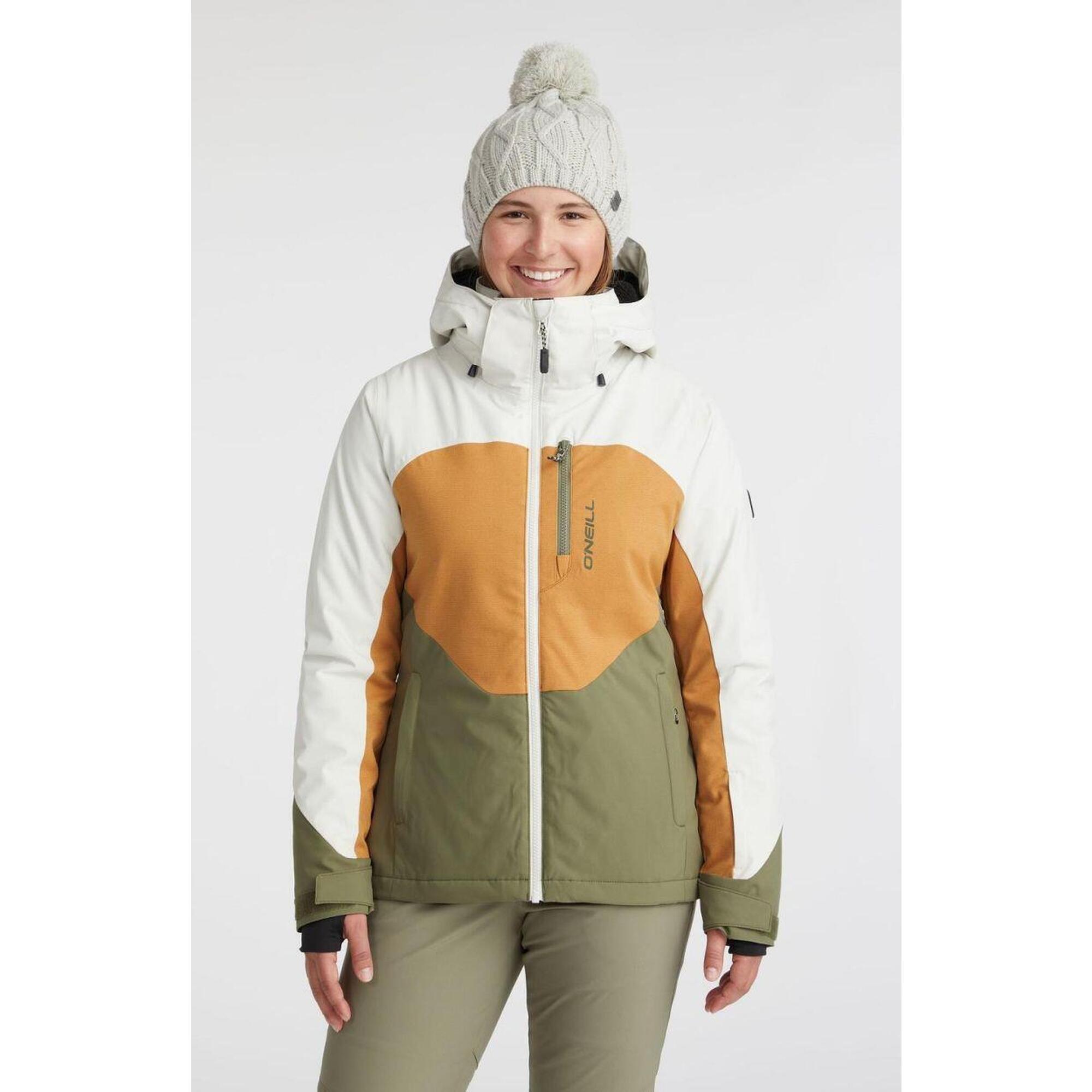 O'Neill - O'Neill O'Neill Manteaux Carbonite Jacket Femmes London Fog Colour Block - Veste - Marron|multicolore|ocre|vert - Decathlon