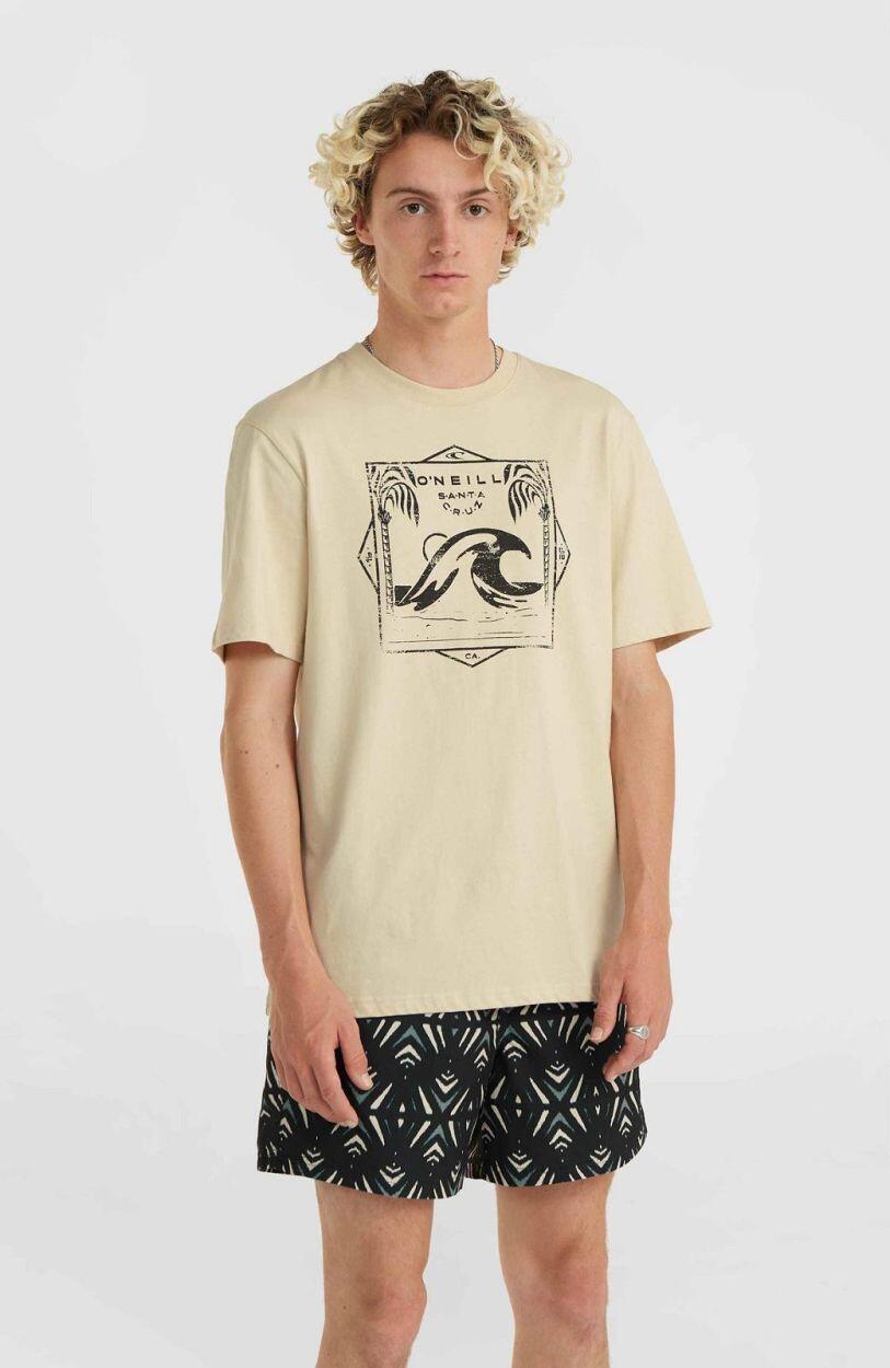 O'NEILL O'neill T-Shirts MIX & MATCH WAVE T-SHIRT HEREN Muslin 3/5