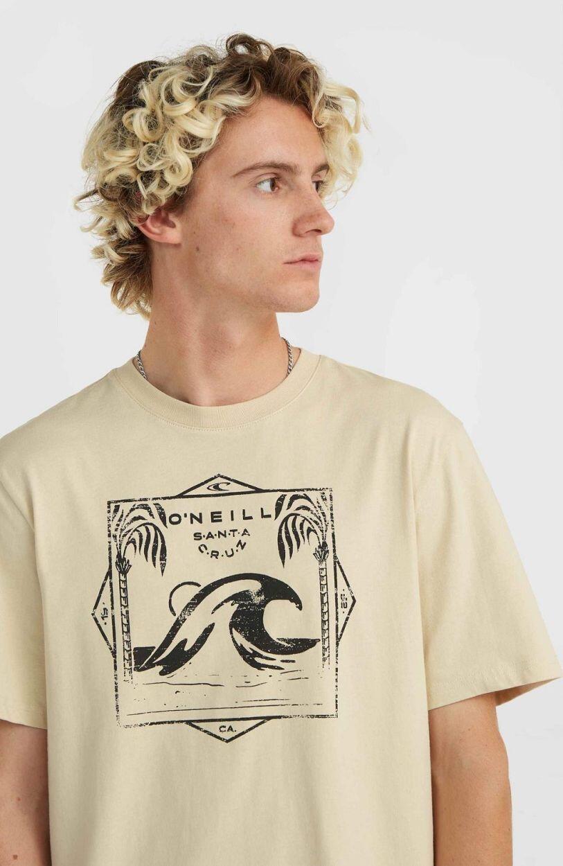 O'NEILL O'neill T-Shirts MIX & MATCH WAVE T-SHIRT HEREN Muslin 4/5