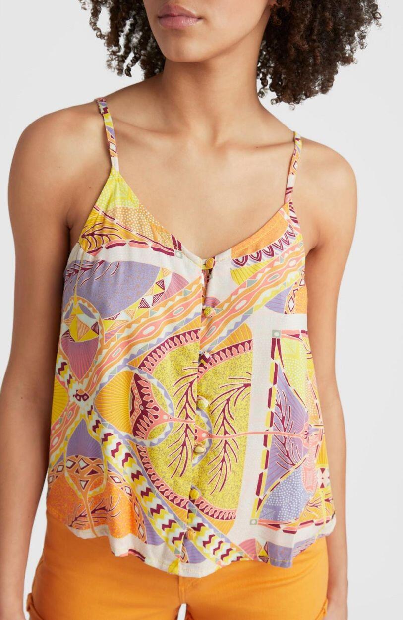 O'NEILL O'neill Hauts TIARE WOVEN TANK TOP  Femmes Yellow Scarf Print 4/5
