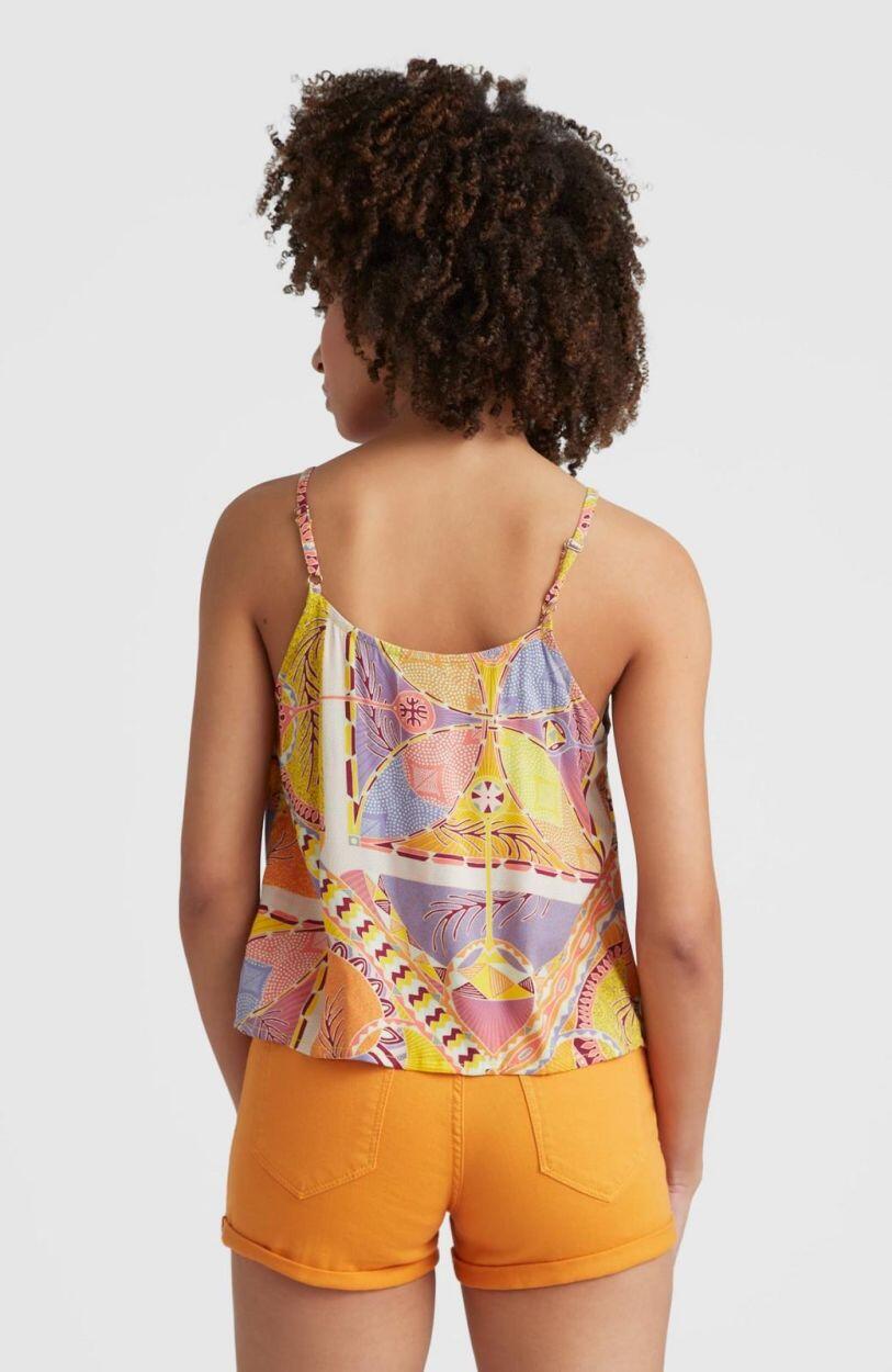 O'NEILL O'neill Hauts TIARE WOVEN TANK TOP  Femmes Yellow Scarf Print 5/5