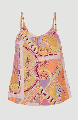 O'neill o'neill topjes tiare woven tank top dames yellow scarf print