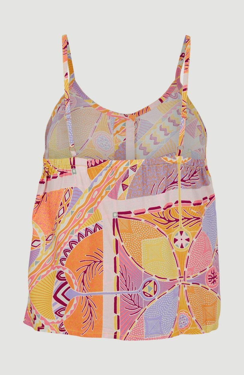 O'NEILL O'neill Hauts TIARE WOVEN TANK TOP  Femmes Yellow Scarf Print 2/5