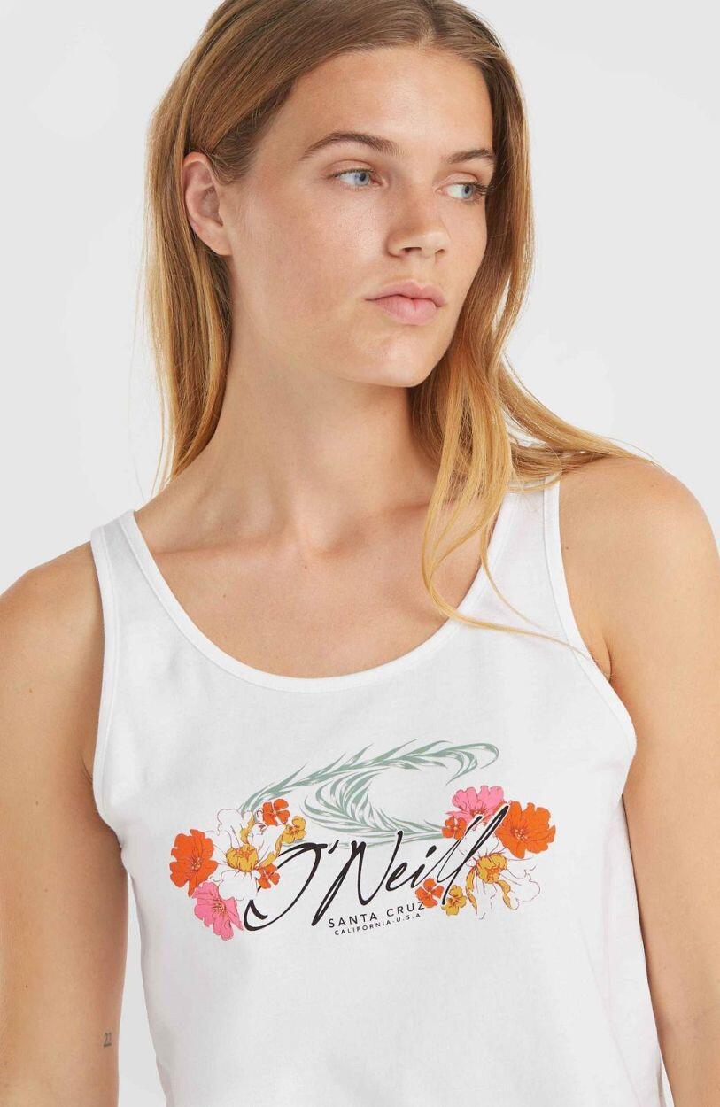 O'NEILL O'neill Hauts LUANA GRAPHIC TANK TOP  Femmes Snow white 4/5