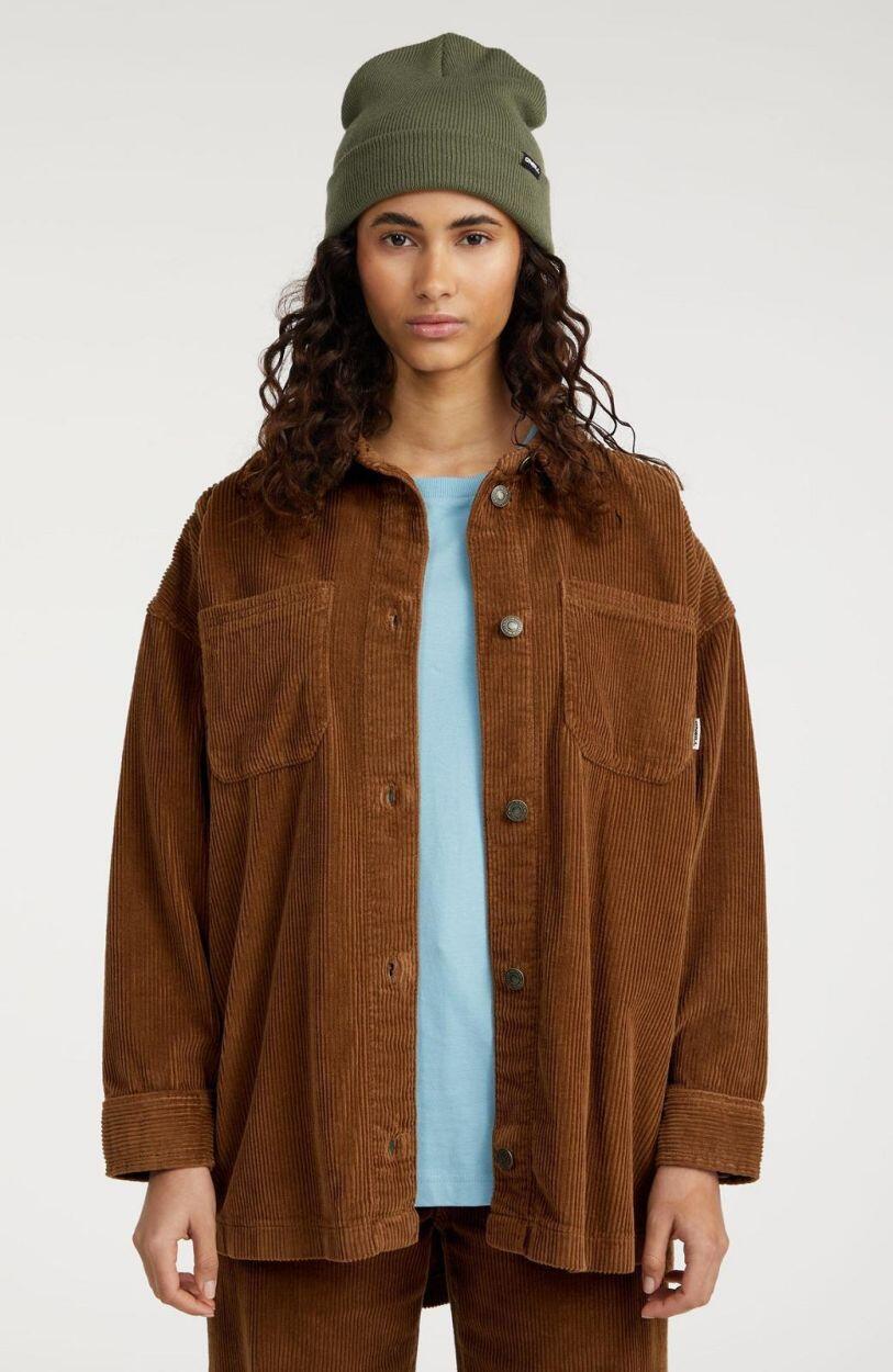 O'NEILL O'neill T-Shirts CORD OVER SHIRT DAMES Melted Chocolate 1/5