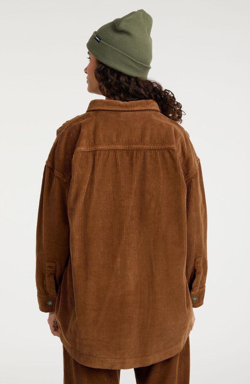 O'NEILL O'neill T-Shirts CORD OVER SHIRT DAMES Melted Chocolate 3/5