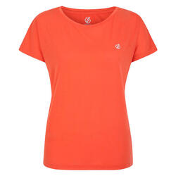 T-shirts femme DARE 2B Persisting Tee W-Orange-40 FR