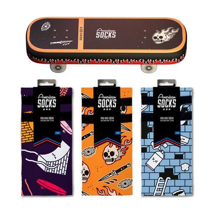 Socken Skateboard - Giftbox - American Socks
