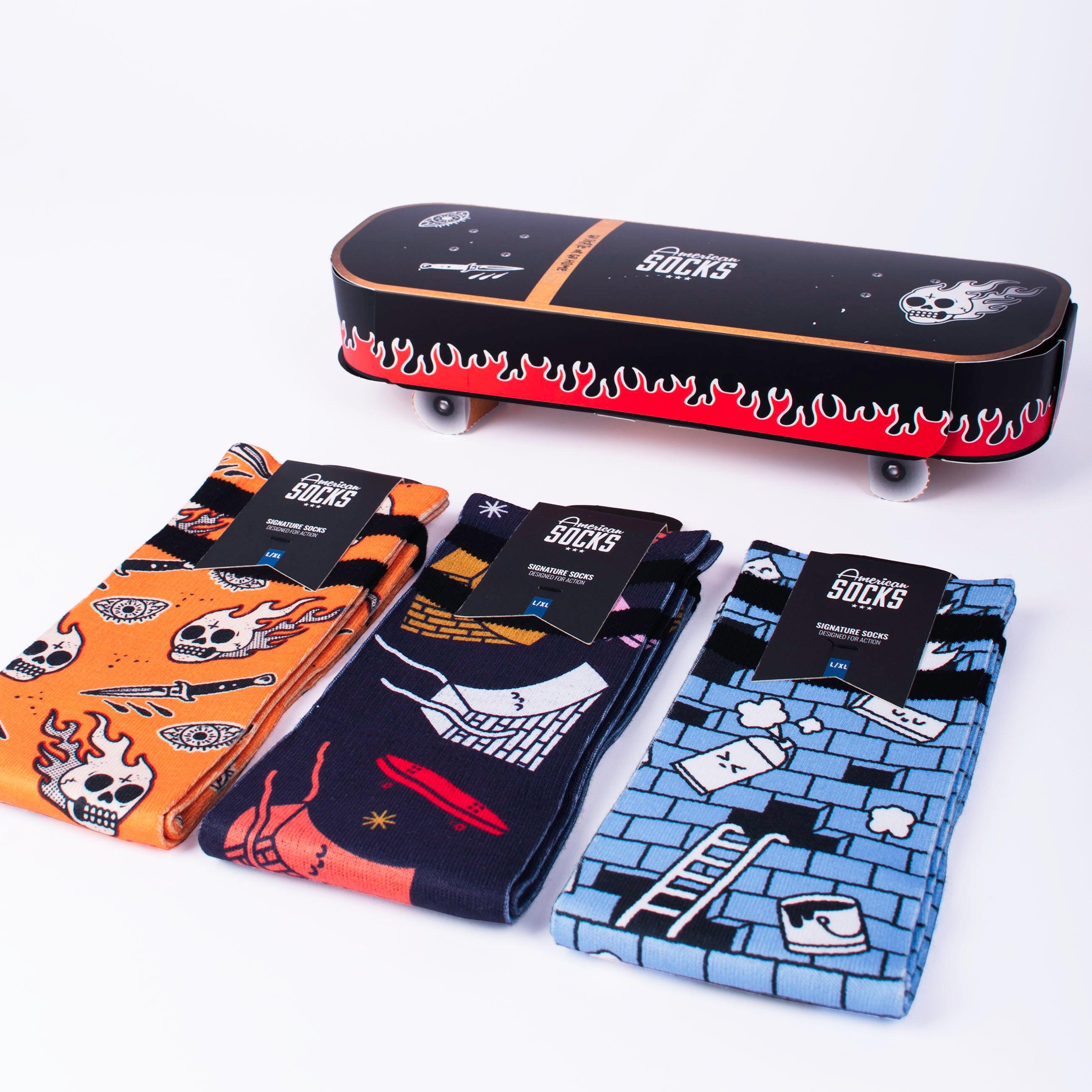 Meias American Socks Skateboard Caixa de Presente 5/7