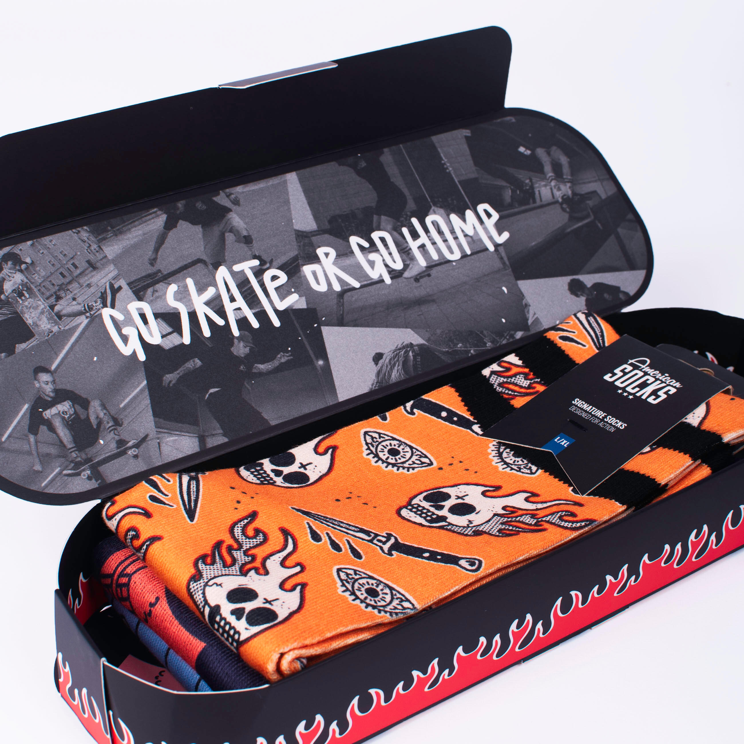 Meias American Socks Skateboard Caixa de Presente 6/7