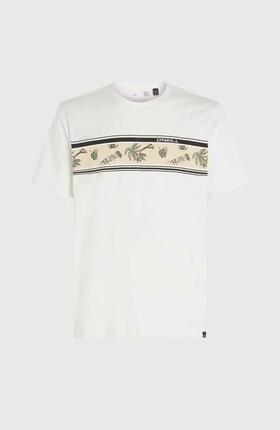 O'NEILL O'neill T-Shirts MIX & MATCH FLORAL GRAPHIC T-SHIRT HEREN Snow white