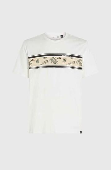 O'NEILL O'neill T-Shirts MIX & MATCH FLORAL GRAPHIC T-SHIRT HEREN Snow white