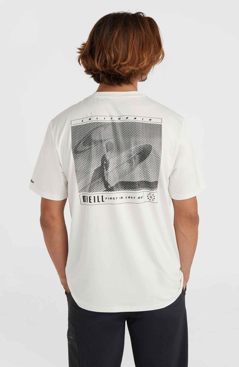 O'NEILL T-Shirts O'NEILL TRVLR SERIES PHOTOPRINT POLYGIEN HEREN Snow white 5/5