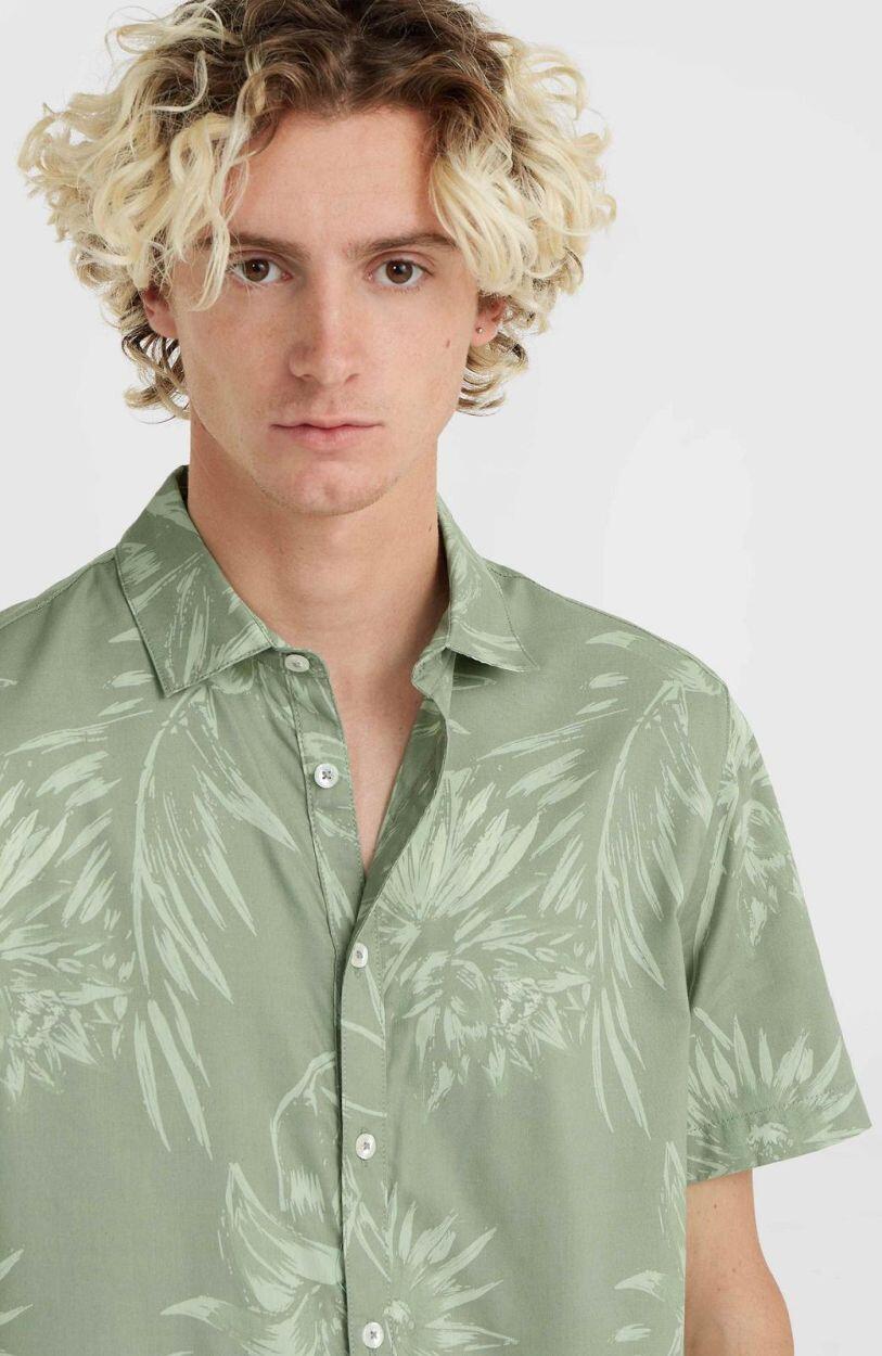 O'NEILL O'neill T-Shirts MIX & MATCH FLORAL SHIRT  Hommes Green Tonal Tropicana 3/7