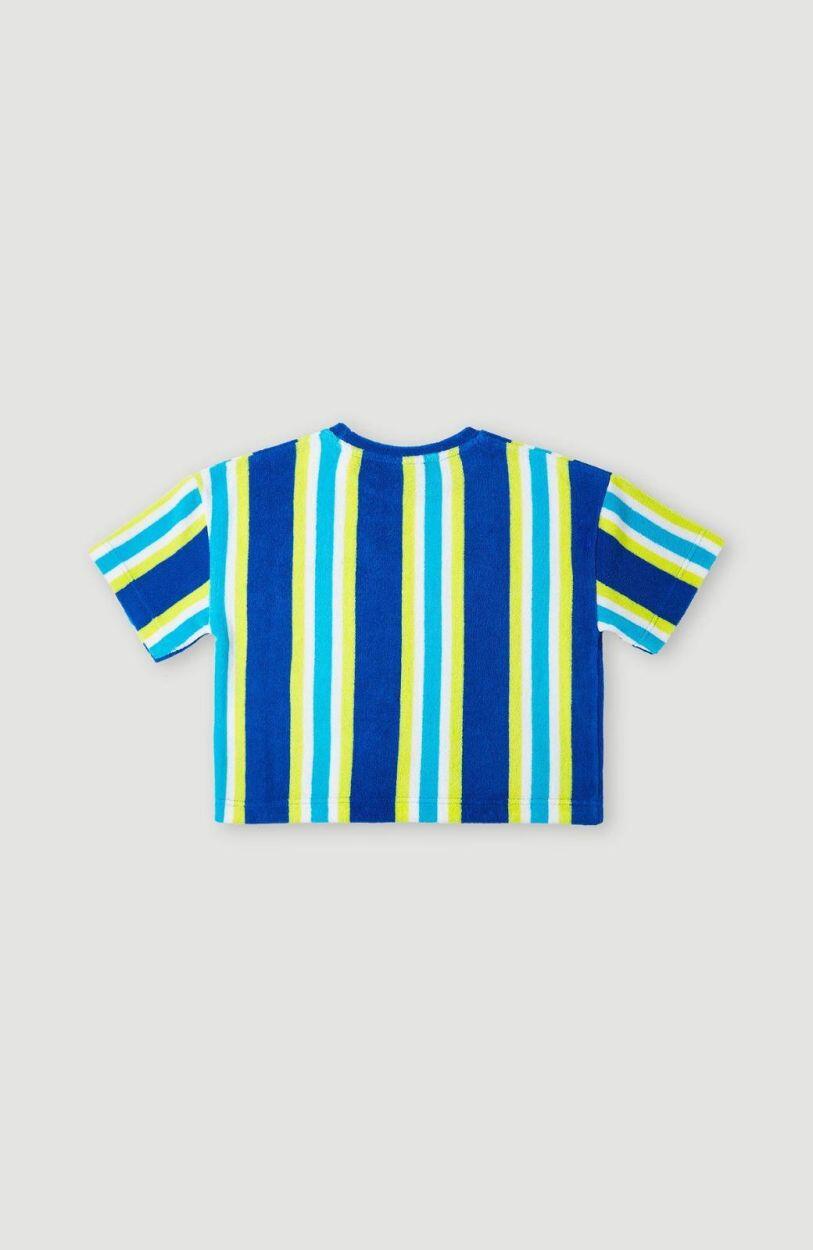 O'NEILL O'neill T-Shirts BRIGHTS TERRY SHIRT  Filles Blue Towel Stripe 2/3