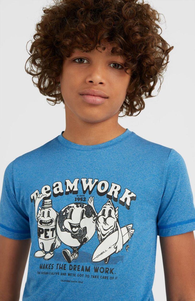 O'NEILL O'neill T-Shirts HYBRID TEAMWORK T-SHIRT  Garçons Princess blue 4/5