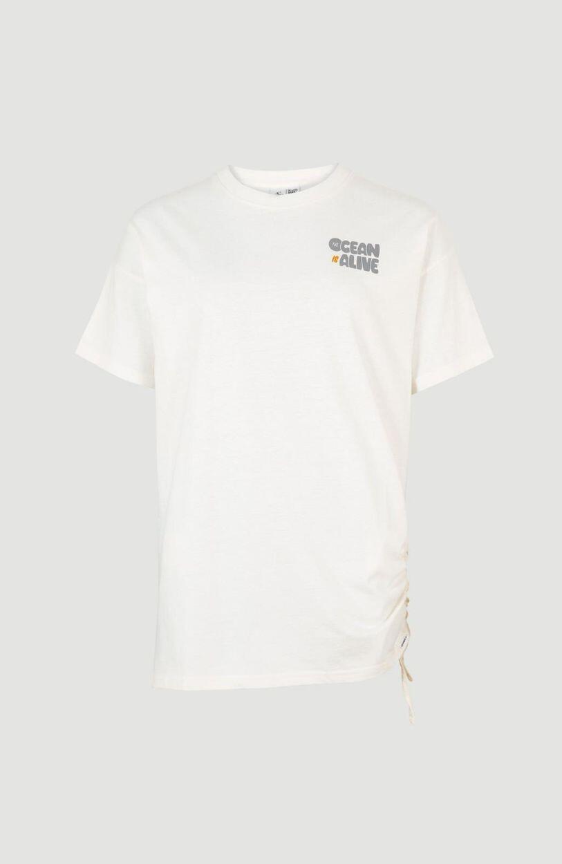 O'NEILL O'neill T-Shirts STREAM ADJUSTABLE T-SHIRT  Femmes Snow white 1/3
