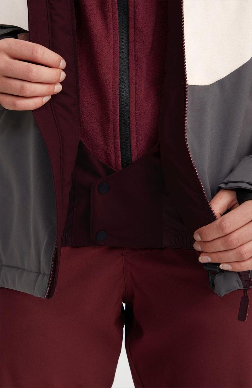 O'NEILL O'neill Manteaux CARBONITE JACKET  Femmes Windsor Wine Colour Block 4/5