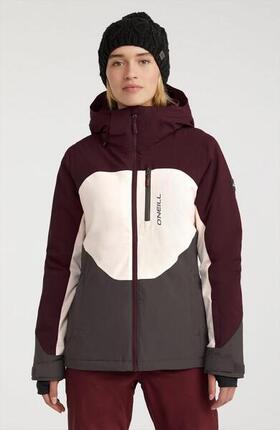 O'NEILL O'neill Manteaux CARBONITE JACKET Femmes Windsor Wine Colour Block