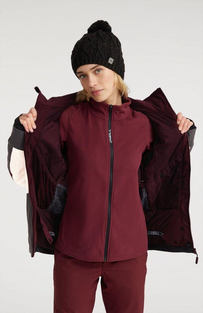 O'NEILL O'neill Manteaux CARBONITE JACKET  Femmes Windsor Wine Colour Block 3/5