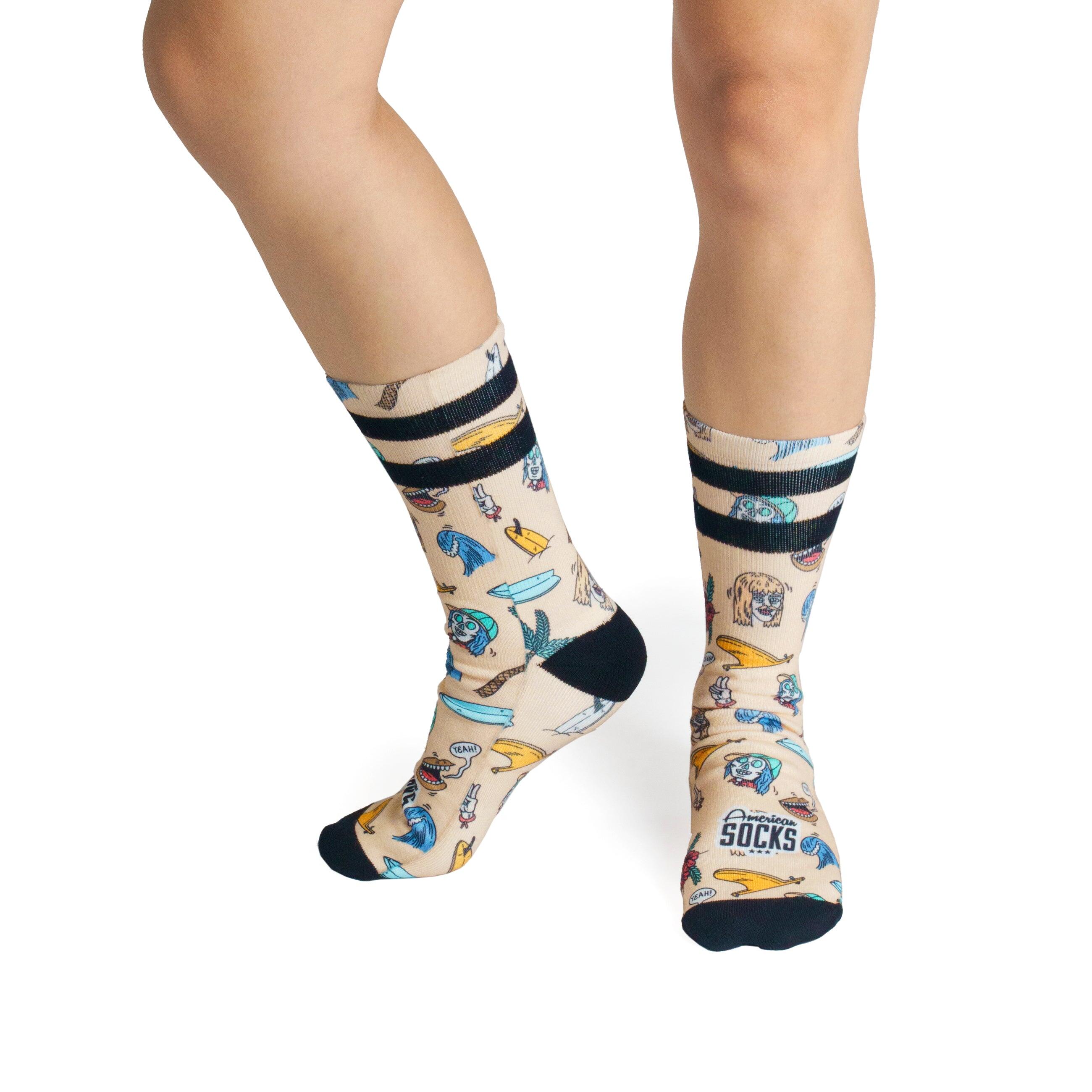 Chaussettes Stinky Surfer - Mid High - American Socks 5/7